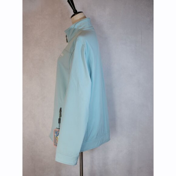 NWT Landway Ladies Matrix Bonded Soft Shell Jacket Light Blue Size 2XL - Picture 6 of 15